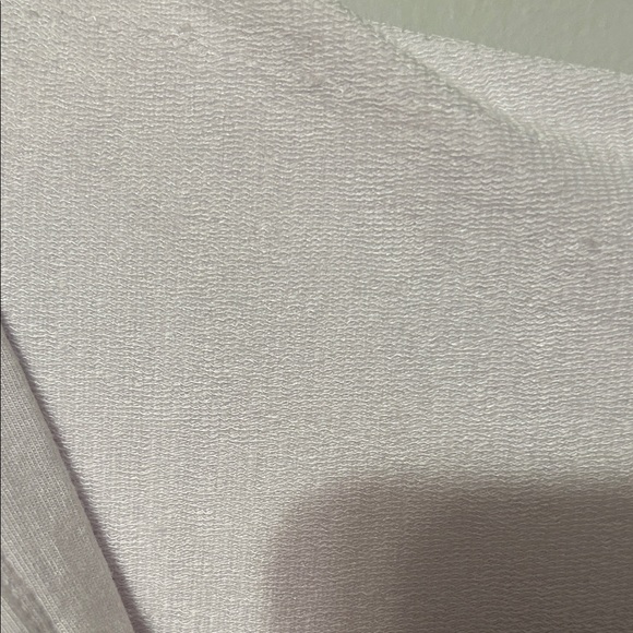 Workshop hooded sweatshirt. White, red and navy quarter zip. Med. 2 call outs. - Picture 7 of 11